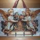 Decoratiune suport chei, model sublimat 2 Ingeri, handmade, cadou pentru cei dragi,  28x20cm
