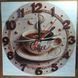 Ceas decorativ, model sublimat Vintage Morning Coffee, handmade, cadou pentru cei dragi, 20cm
