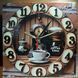 Ceas decorativ, model sublimat Vintage Timpul pentru Cafea, handmade, cadou pentru cei dragi, 20cm