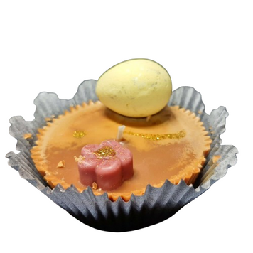 Lum&acirc;nare parfumată Cupcake, HAPPY CAKE &ndash; Tiramisu, Portocală, Rom