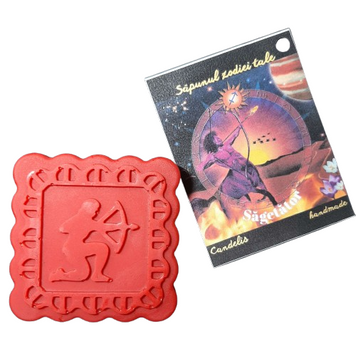 Sapun zodiac handmade, SAGETATOR &ndash; Pruna, Patchouli, Portocala rosie, 50g