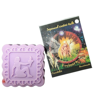 Sapun zodiac handmade, FECIOARA &ndash; Trandafir, Cedru, Bujor, 50g