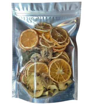 Fructe deshidratate, uscate, decorative, MIX &ndash; Portocala, Kiwi, Banana, Lamaie, Mar, 100g