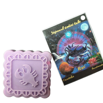 Sapun zodiac handmade, RAC &ndash; Trandafir, Cedru, Bujor, 50g