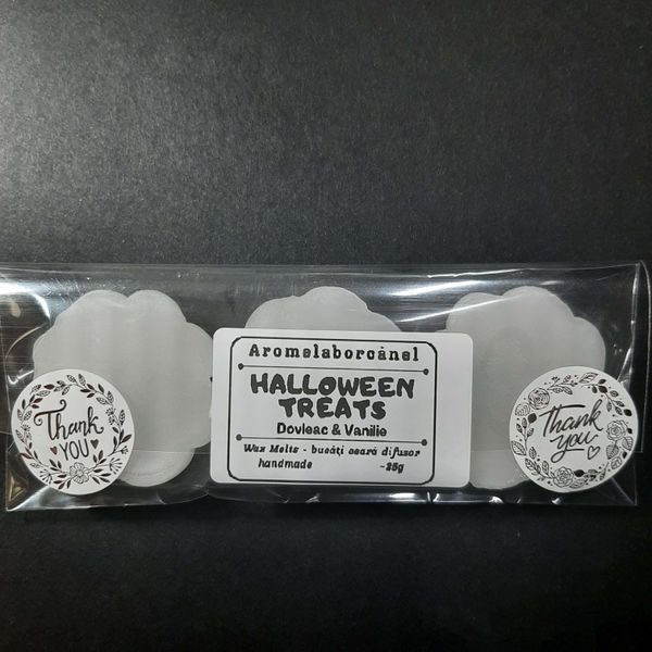 Set Wax Melts HALLOWEEN TREATS, figurine de ceara parfumata &ndash; Dovleac, Vanilie, 25g
