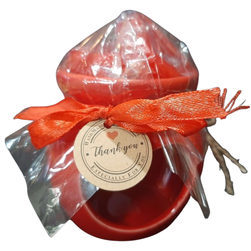 Set difuzor Wax Melts si figurine de ceara de soia parfumata, SWEET ROSE &ndash; Trandafir de Dulceață