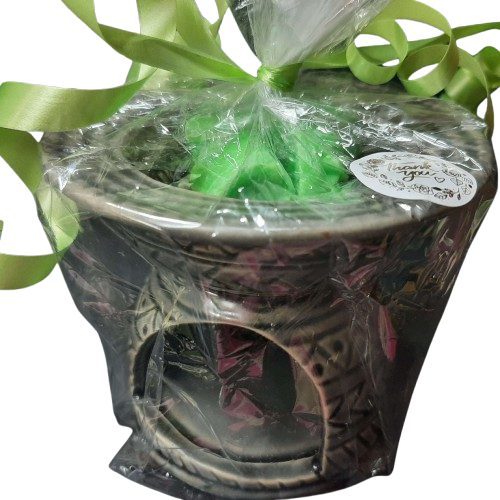 Set difuzor Wax Melts si figurine de ceara de soia parfumata, ANTITANTARI &ndash; Eucalipt, Scortisoara, Cuisoare