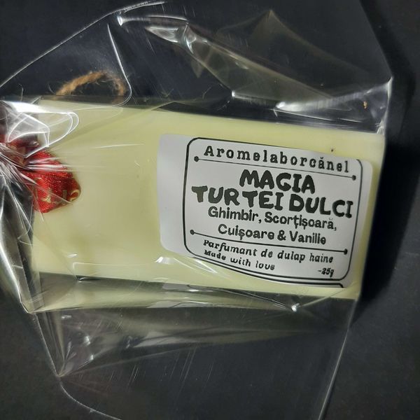 Parfumant dulap haine MAGIA TURTEI DULCI &ndash; Ghimbir, Scortisoara, Cuisoare, Vanilie, 25g