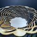 Cosulet decor cu lumanare LED, handmade, lemn natural, Candelis, 18cm