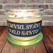 Lum&acirc;nare parfumată Lemnul Sf&acirc;nt &ndash; Palo Santo, Patchouli, Tamaie, Citrice, Ambra, Santal, 80g